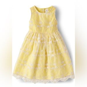Gymboree Little Girl Yellow Embroidered Dress